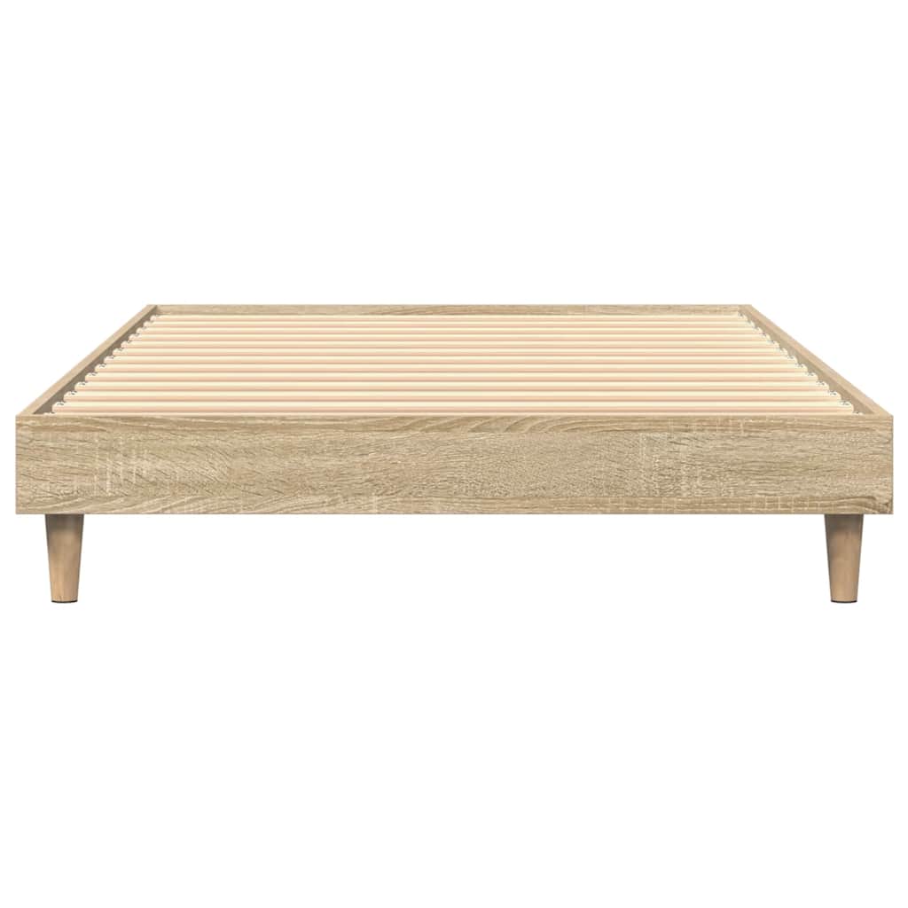 Sonoma Oak Small Single Bed Frame 75x190 cm - Engineered Wood