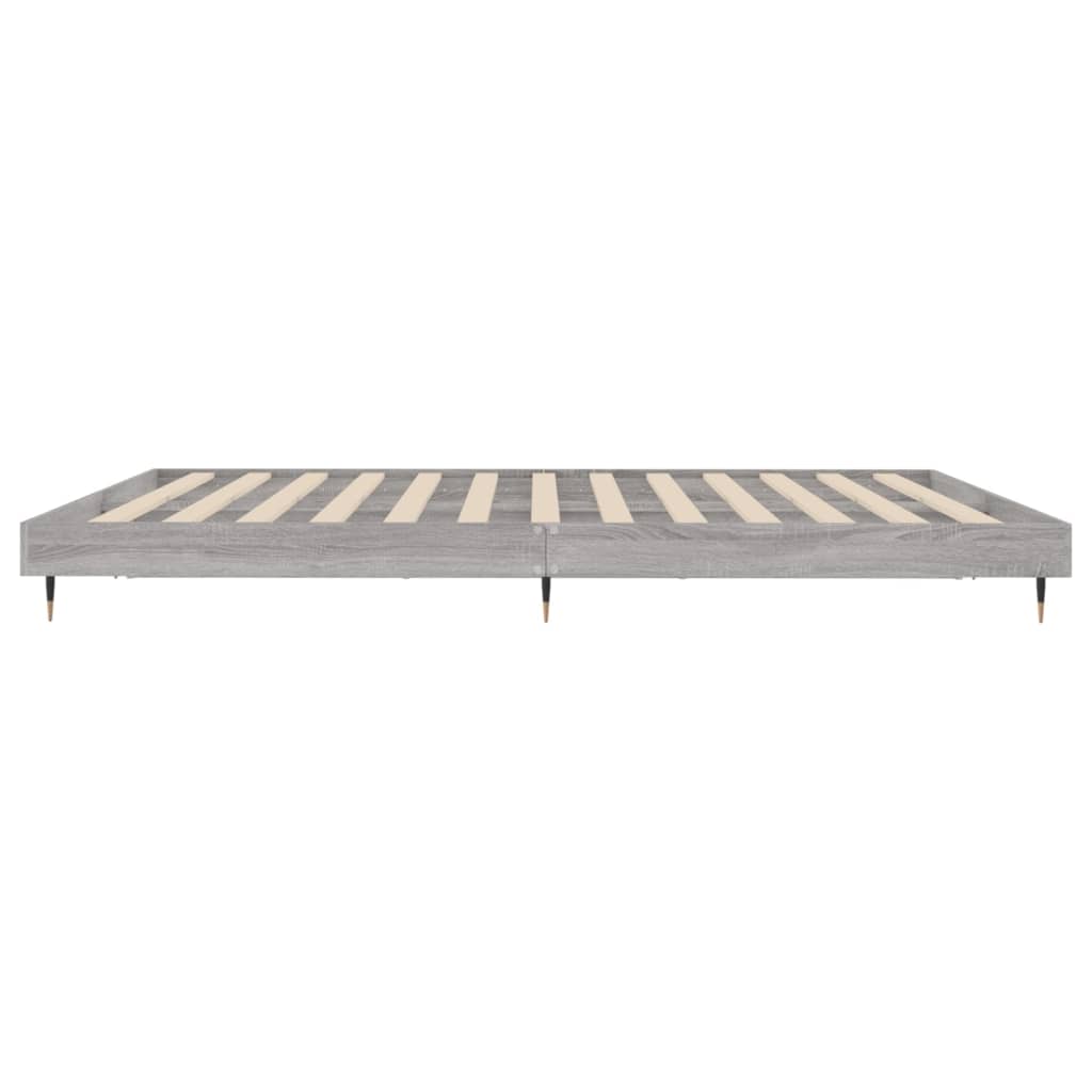 Grey Sonoma Engineered Wood Bed Frame 140x200 cm - No Mattress