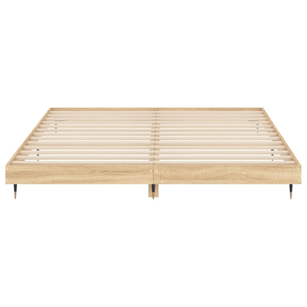 Sonoma Oak Engineered Wood Bed Frame 120x200 cm - No Mattress