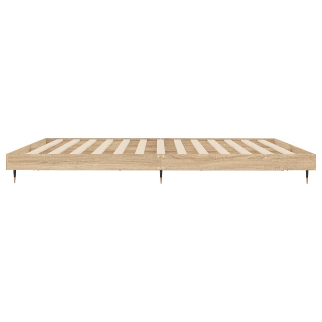 Sonoma Oak Engineered Wood Bed Frame 120x200 cm - No Mattress