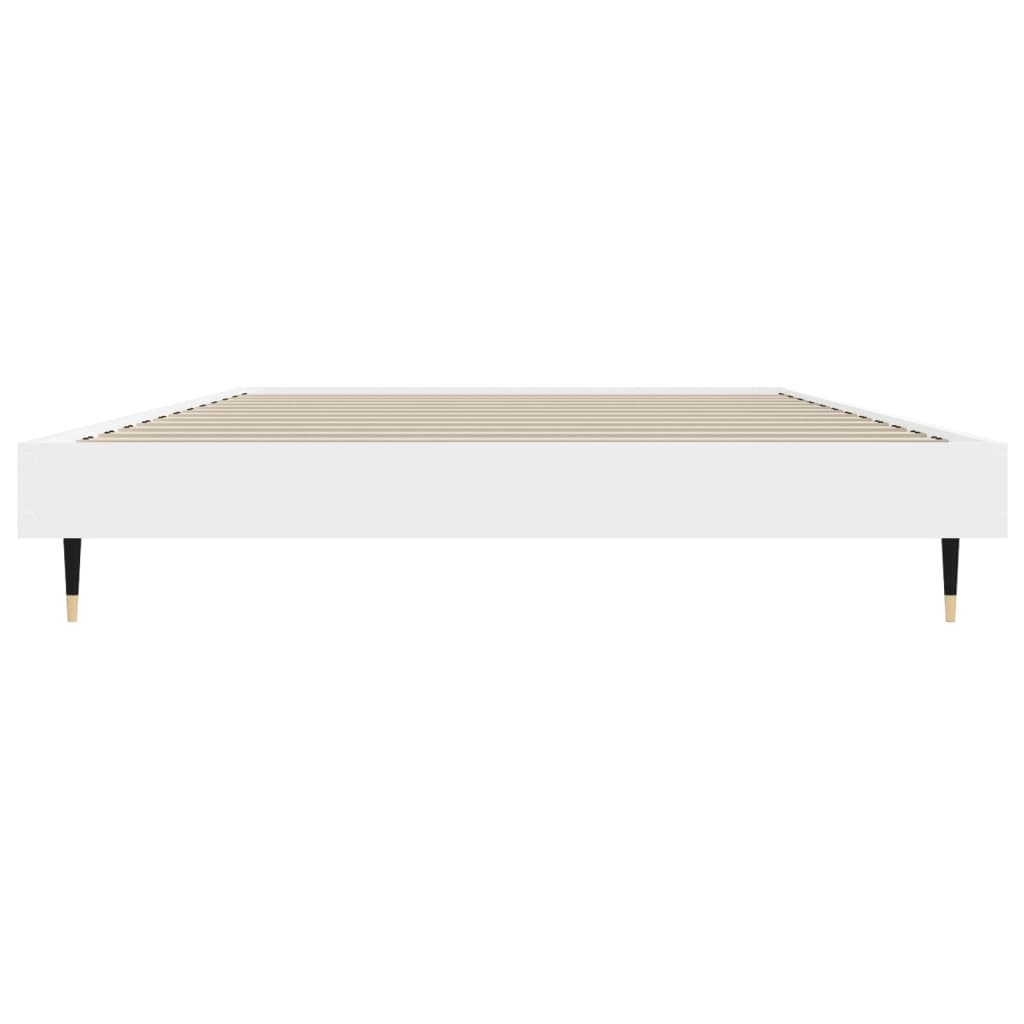 White Engineered Wood Bed Frame 90x200 cm (No Mattress)