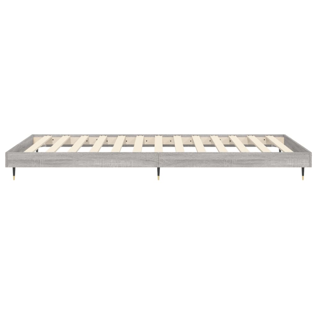 Grey Sonoma Single Bed Frame 90x190 cm - Engineered Wood