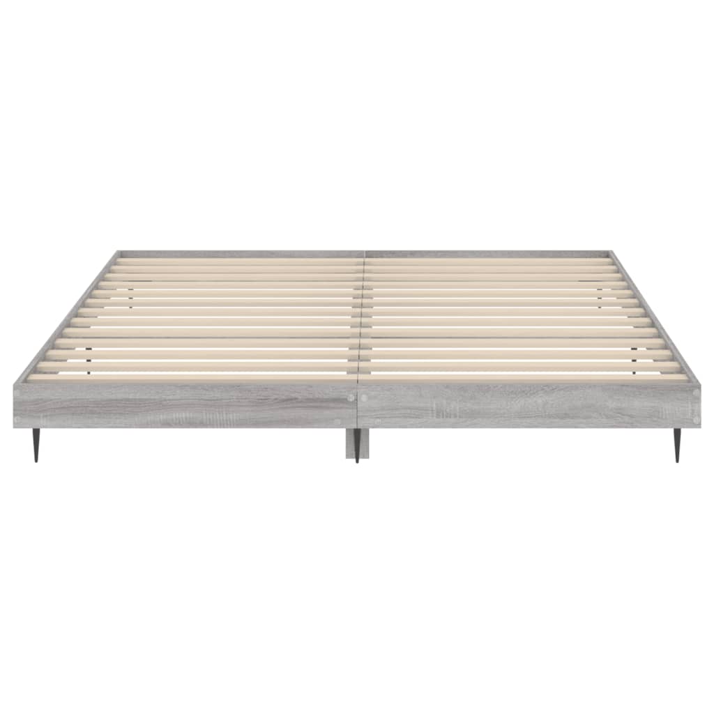 Grey Sonoma Engineered Wood Bed Frame 140x200 cm - No Mattress