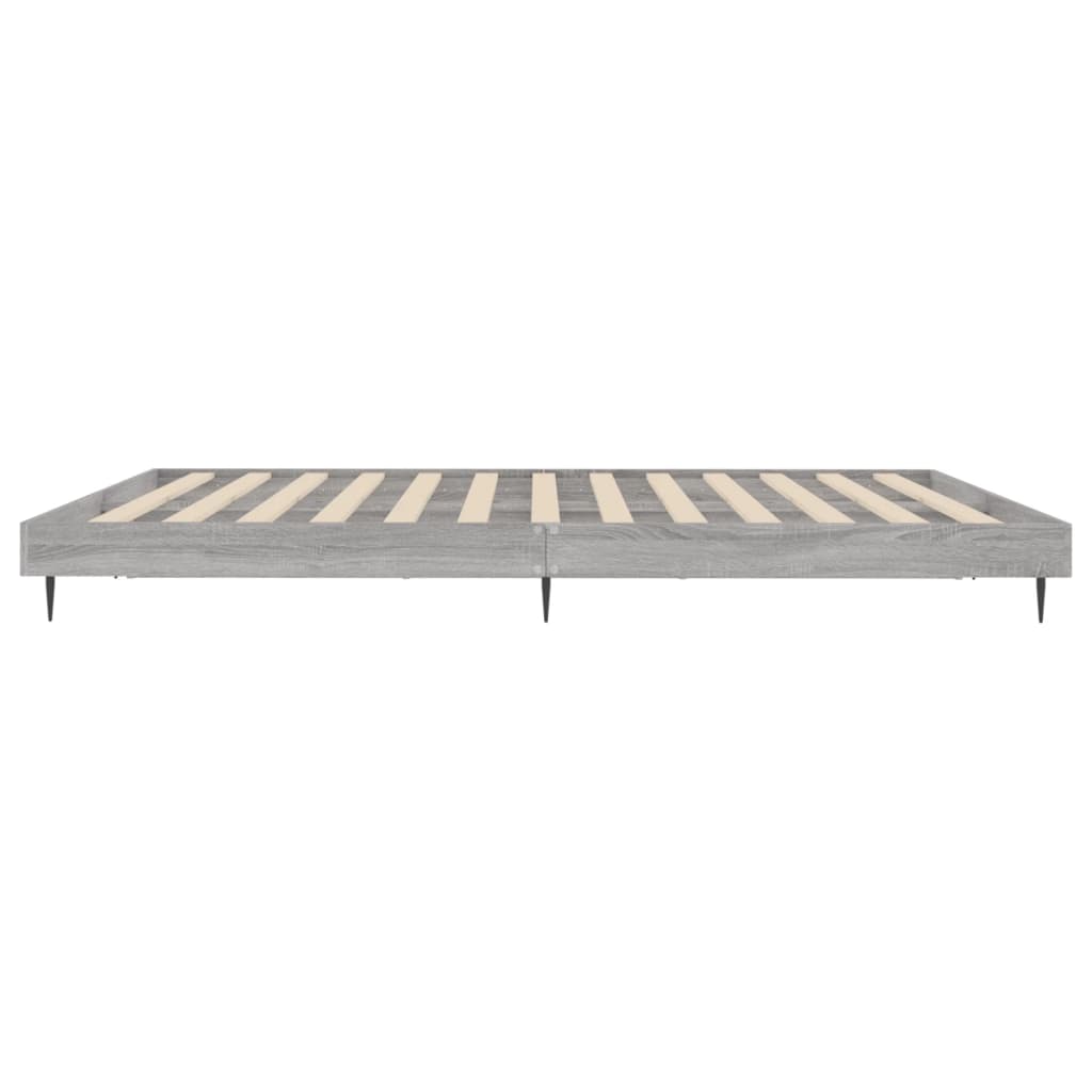 Grey Sonoma Engineered Wood Bed Frame 140x200 cm - No Mattress