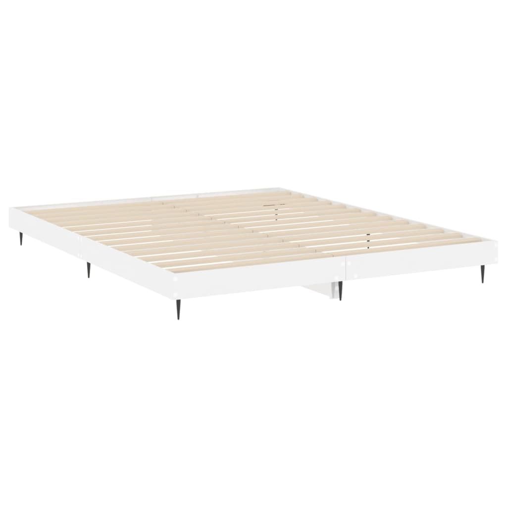 High Gloss White Bed Frame 120x200 cm - Sleek & Stylish Design