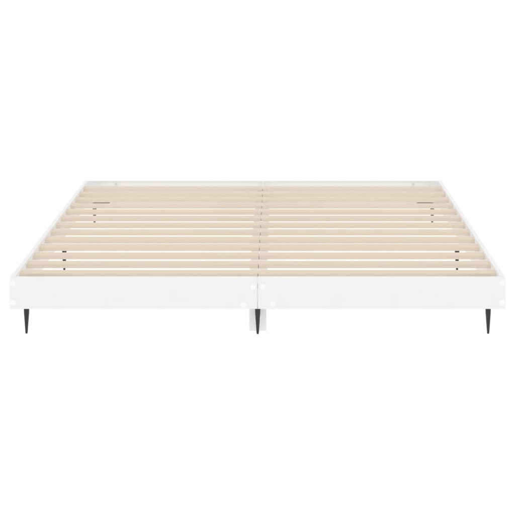 High Gloss White Bed Frame 120x200 cm - Sleek & Stylish Design