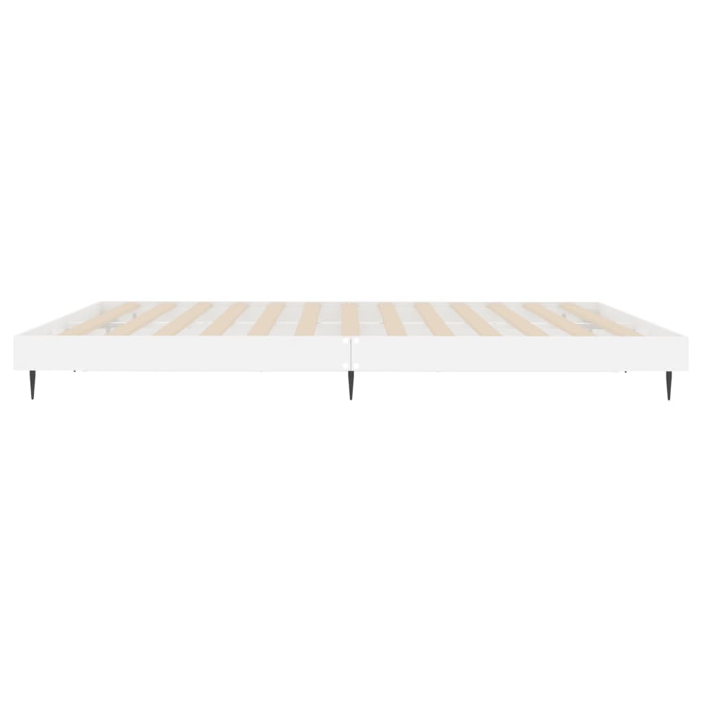 High Gloss White Bed Frame 120x200 cm - Sleek & Stylish Design