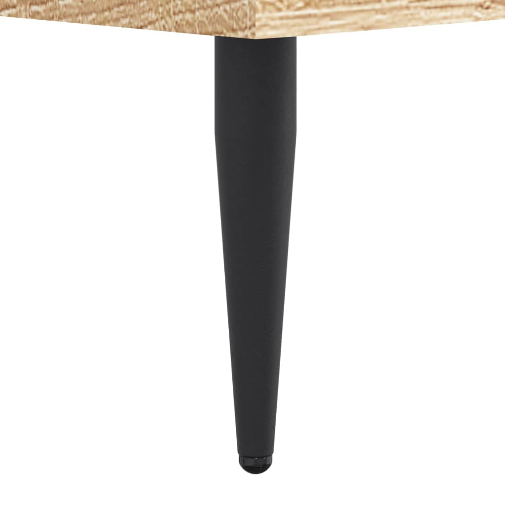 Sonoma Oak Bed Frame 120x200 cm - Engineered Wood, No Mattress