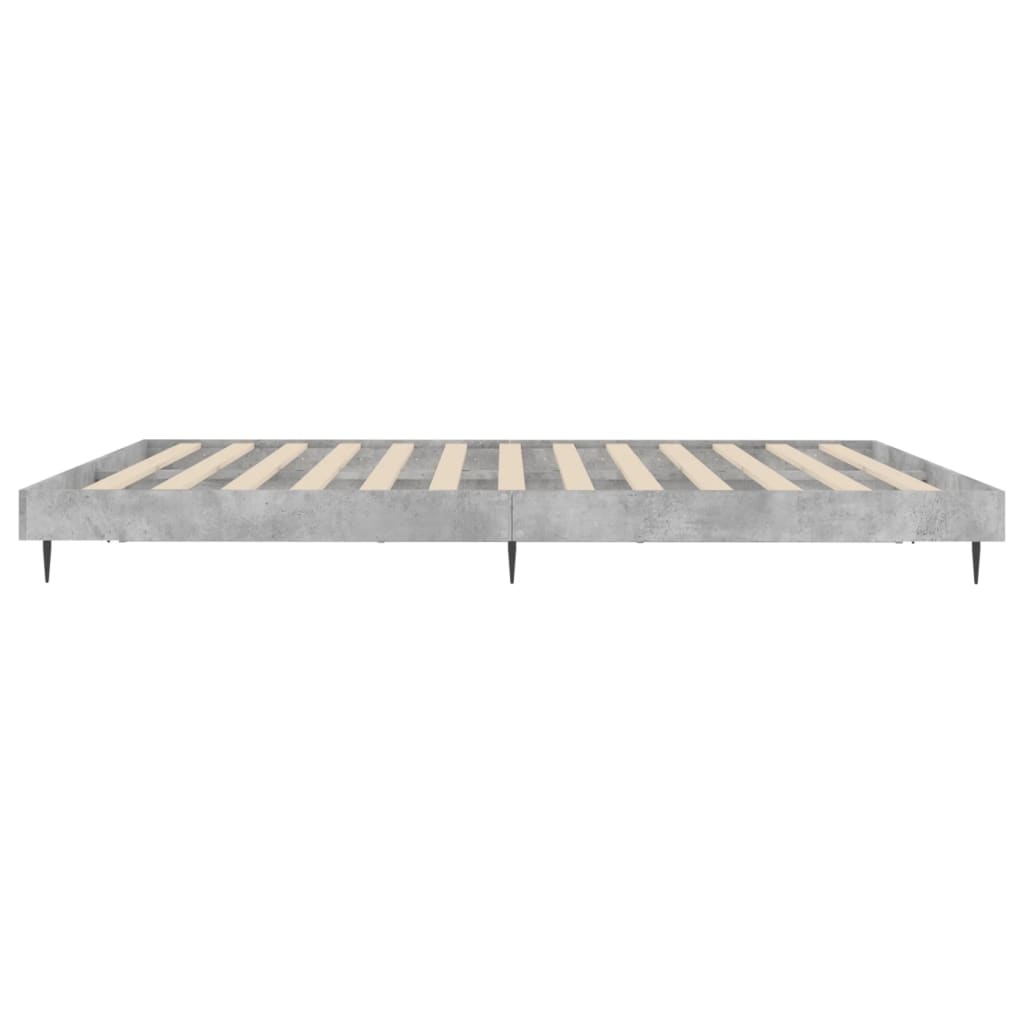 Concrete Grey Bed Frame 120x200 cm - Sturdy & Stylish Sleeping Solution