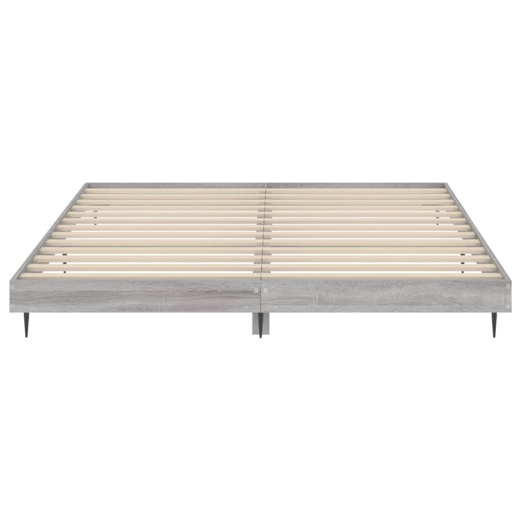 Grey Sonoma Engineered Wood Bed Frame 120x200 cm (Mattress Not Included)
