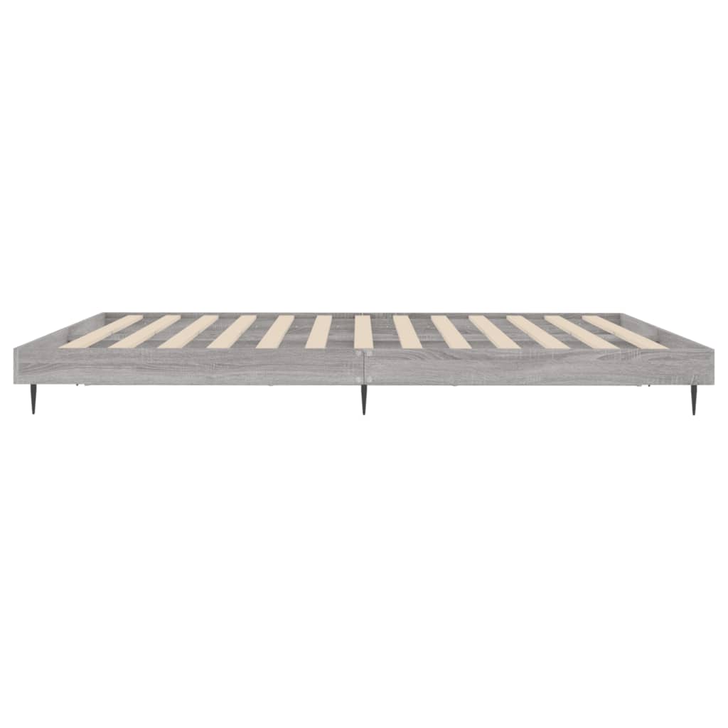 Grey Sonoma Engineered Wood Bed Frame 120x200 cm (Mattress Not Included)