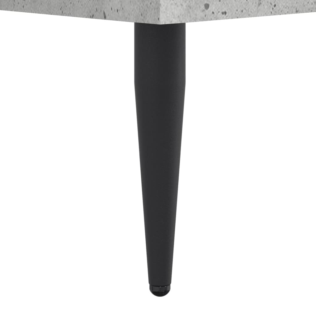 Concrete Grey Bed Frame 90x200 cm | Sturdy Metal Frame Design