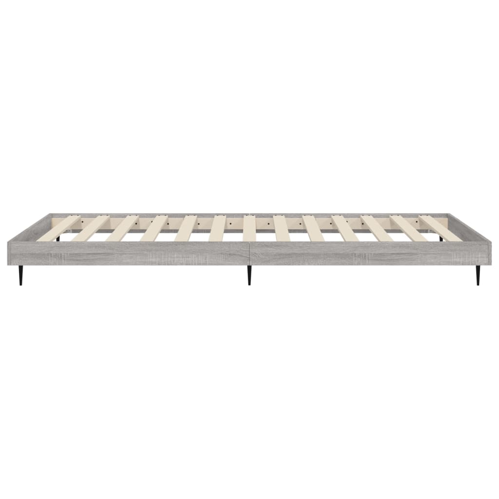 Grey Sonoma Engineered Wood Bed Frame 90x200 cm (No Mattress)