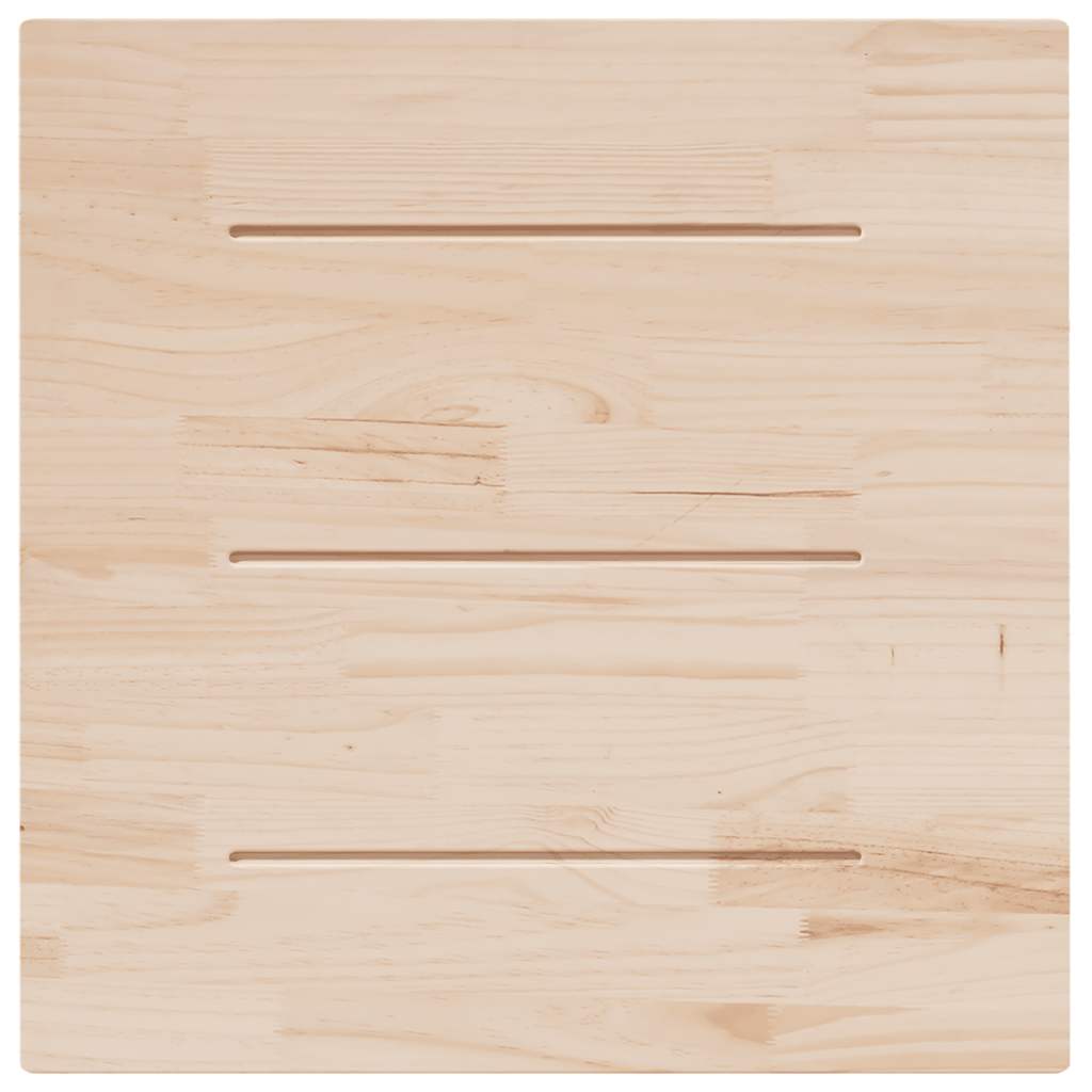 Solid Pine Wood Table Top in White - 90x90x2.5 cm Square