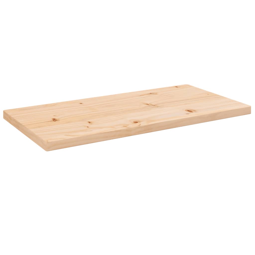 Solid Pine Wood Table Top 80x40x2.5 cm - Rectangular Design