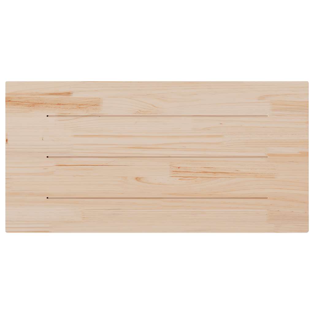 Solid Pine Wood Table Top - 100x50x2.5 cm Rectangular