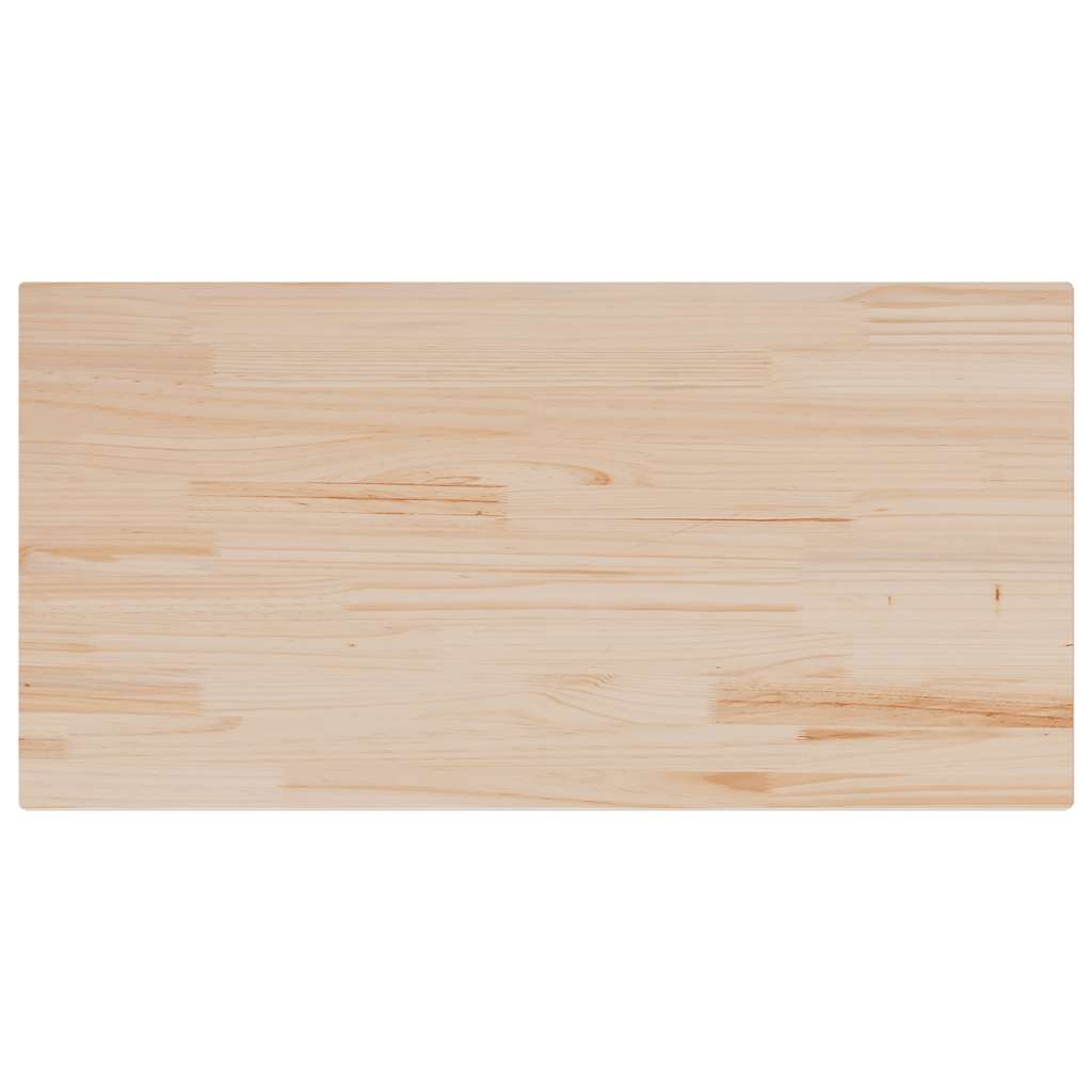 Solid Pine Wood Table Top 110x60x2.5 cm - Rectangular Design