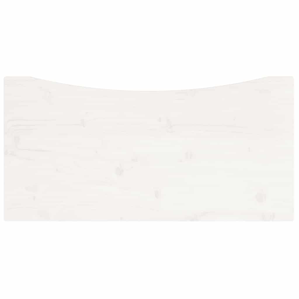 Desk Top White 80x40x2.5 cm Solid Wood Pine
