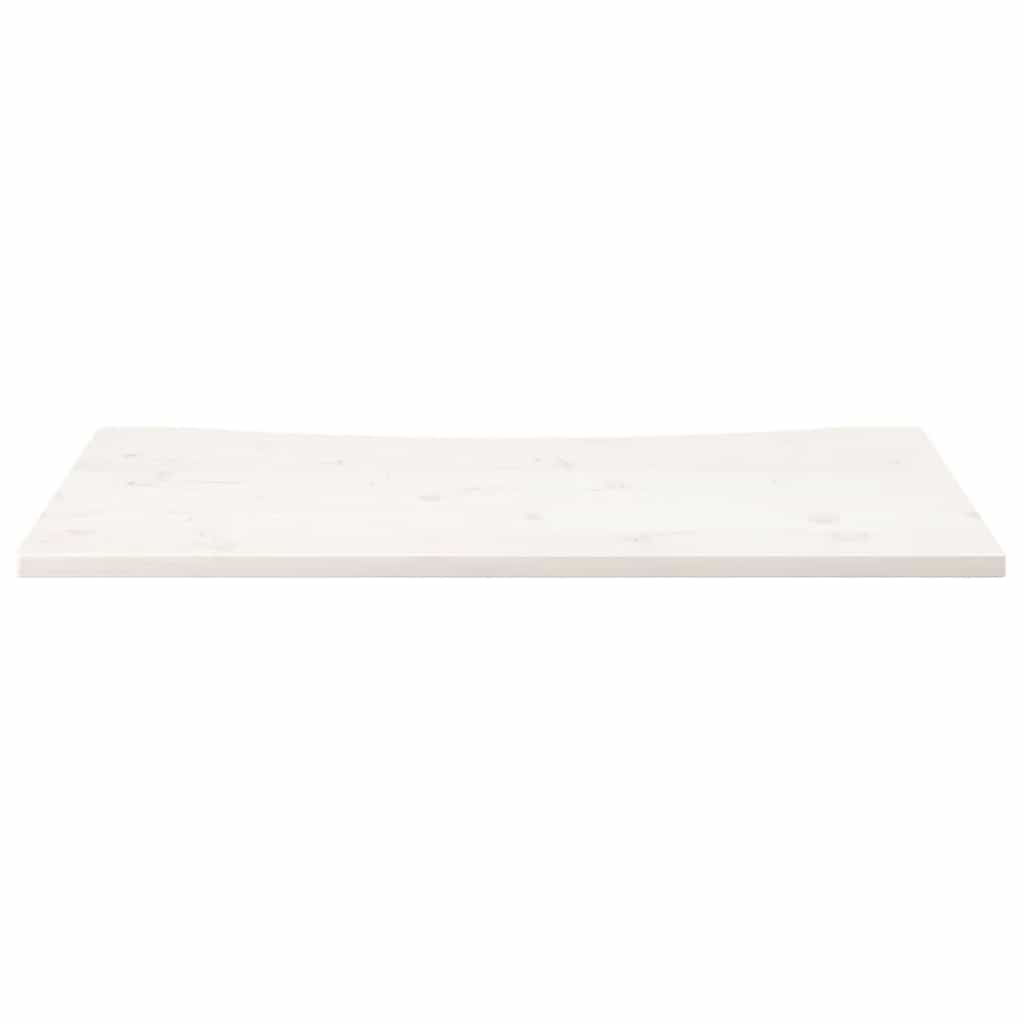 Desk Top White 110x55x2.5 cm Solid Wood Pine