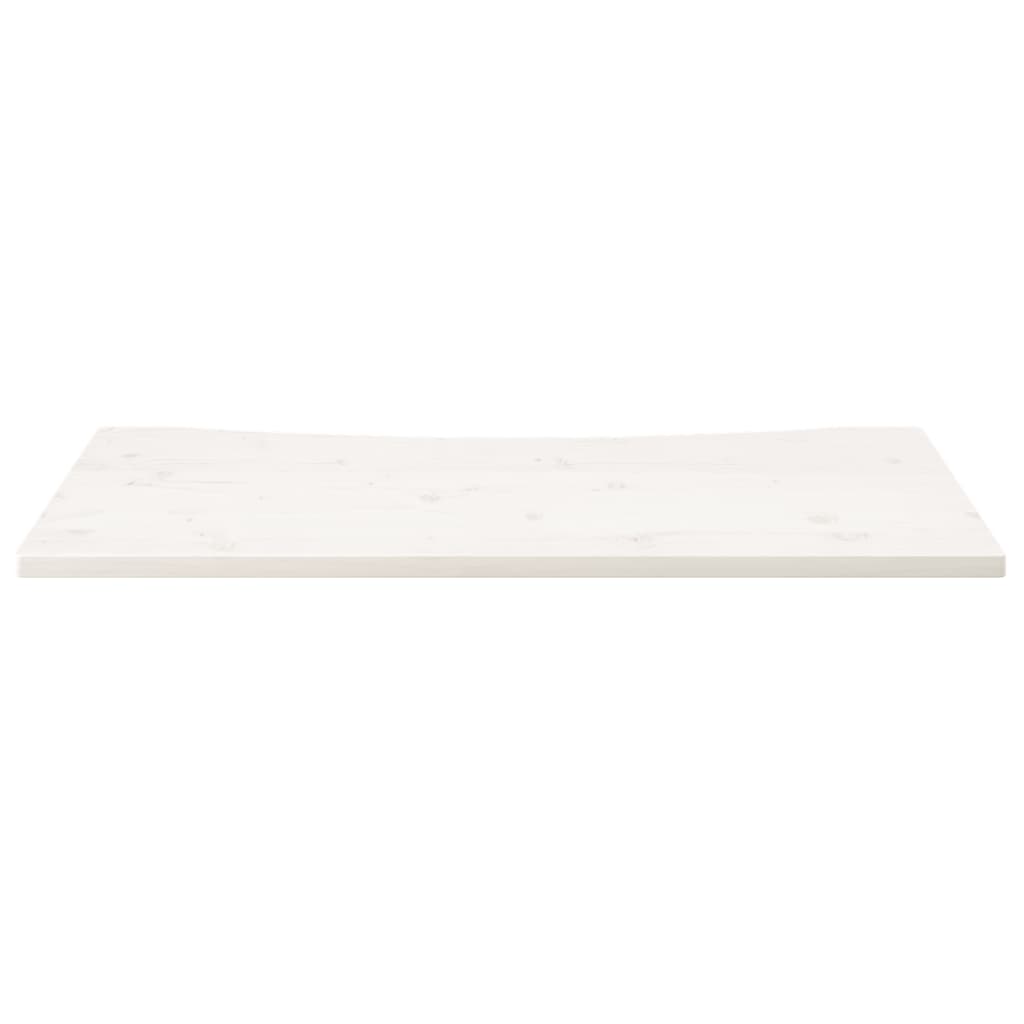 Desk Top White 110x60x2.5 cm Solid Wood Pine