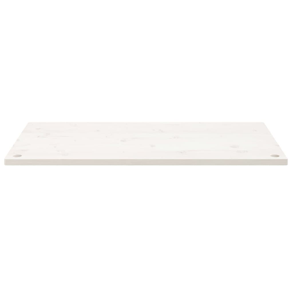 Desk Top White 100x50x2.5 cm Solid Wood Pine