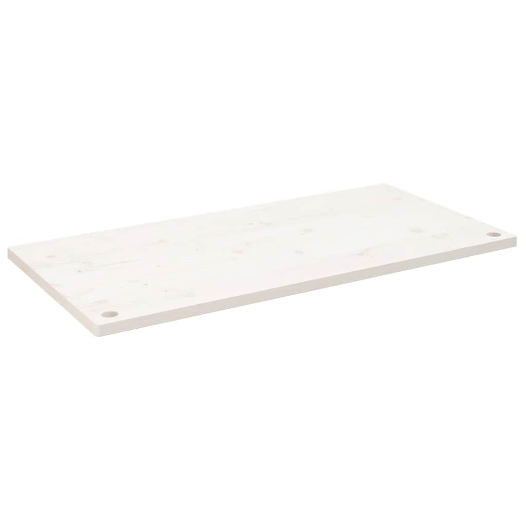 Desk Top White 110x55x2.5 cm Solid Wood Pine