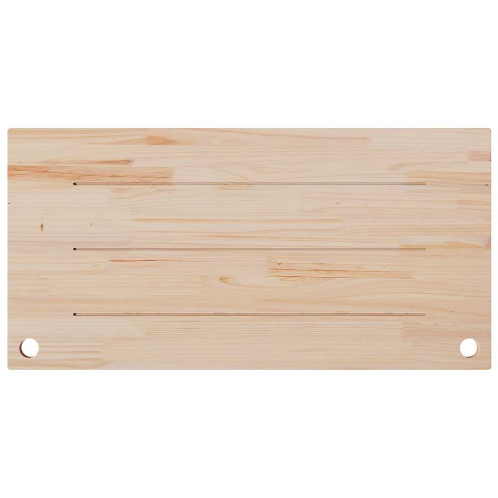 Desk Top White 110x55x2.5 cm Solid Wood Pine