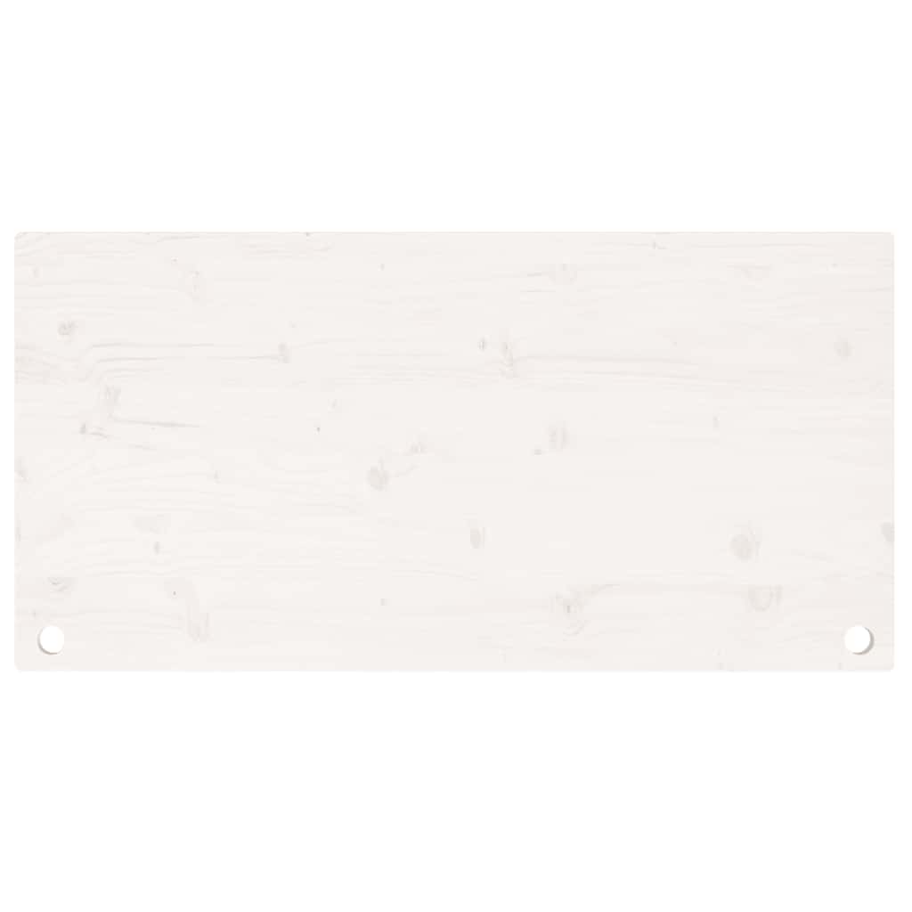Desk Top White 100x60x2.5 cm Solid Wood Pine