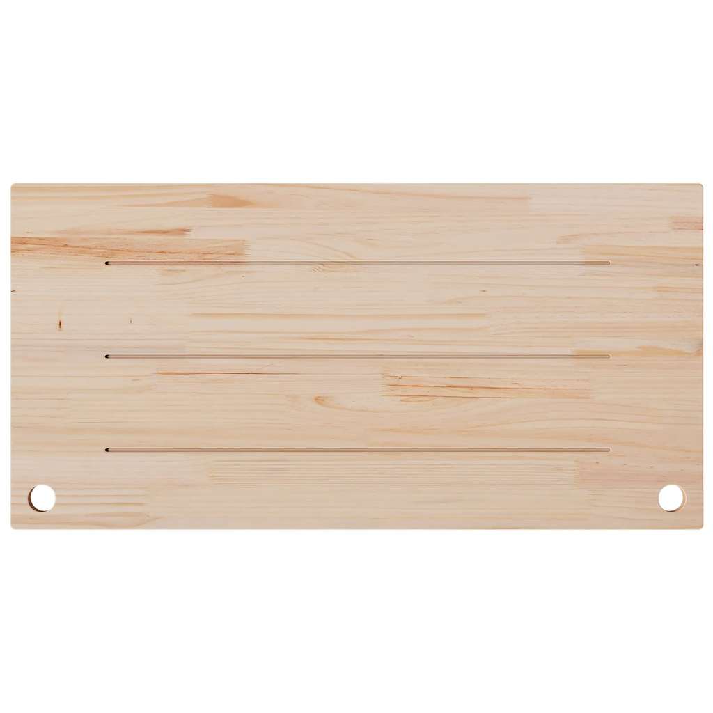 Desk Top White 110x60x2.5 cm Solid Wood Pine