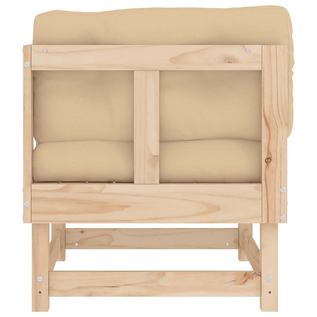 Solid Pine Corner Sofa with Cushions - Stylish & Durable Seating