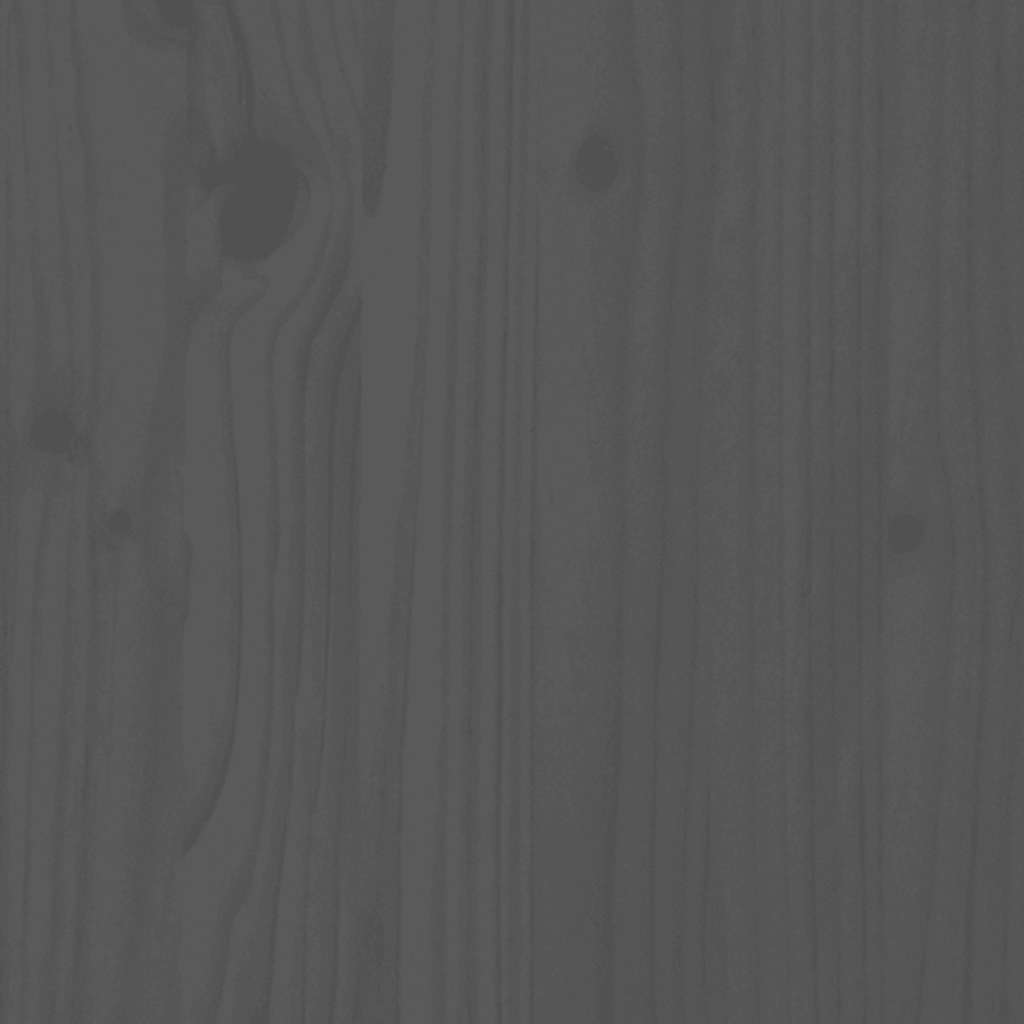 Solid Pine Garden Footstool with Grey Cushion - Stylish & Durable