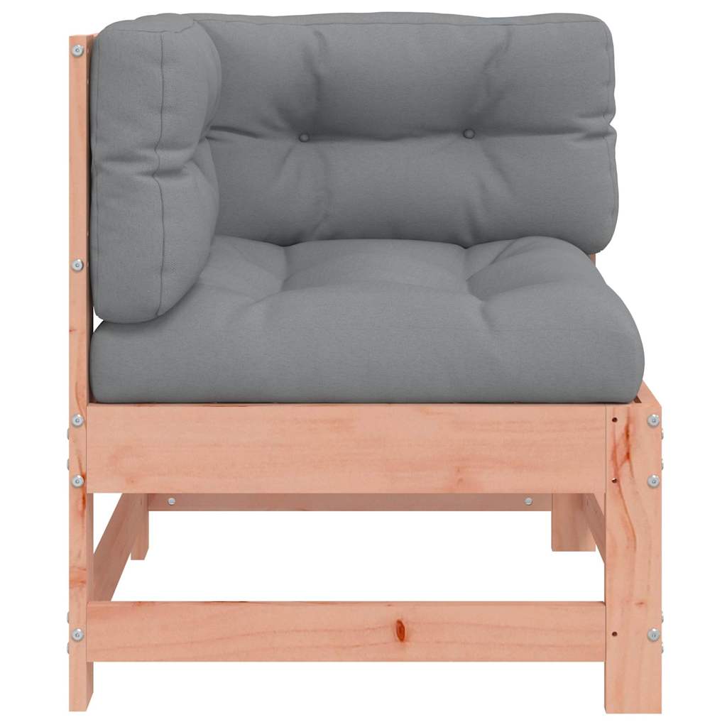 Douglas Solid Wood Corner Sofa with Cushions - Stylish & Durable