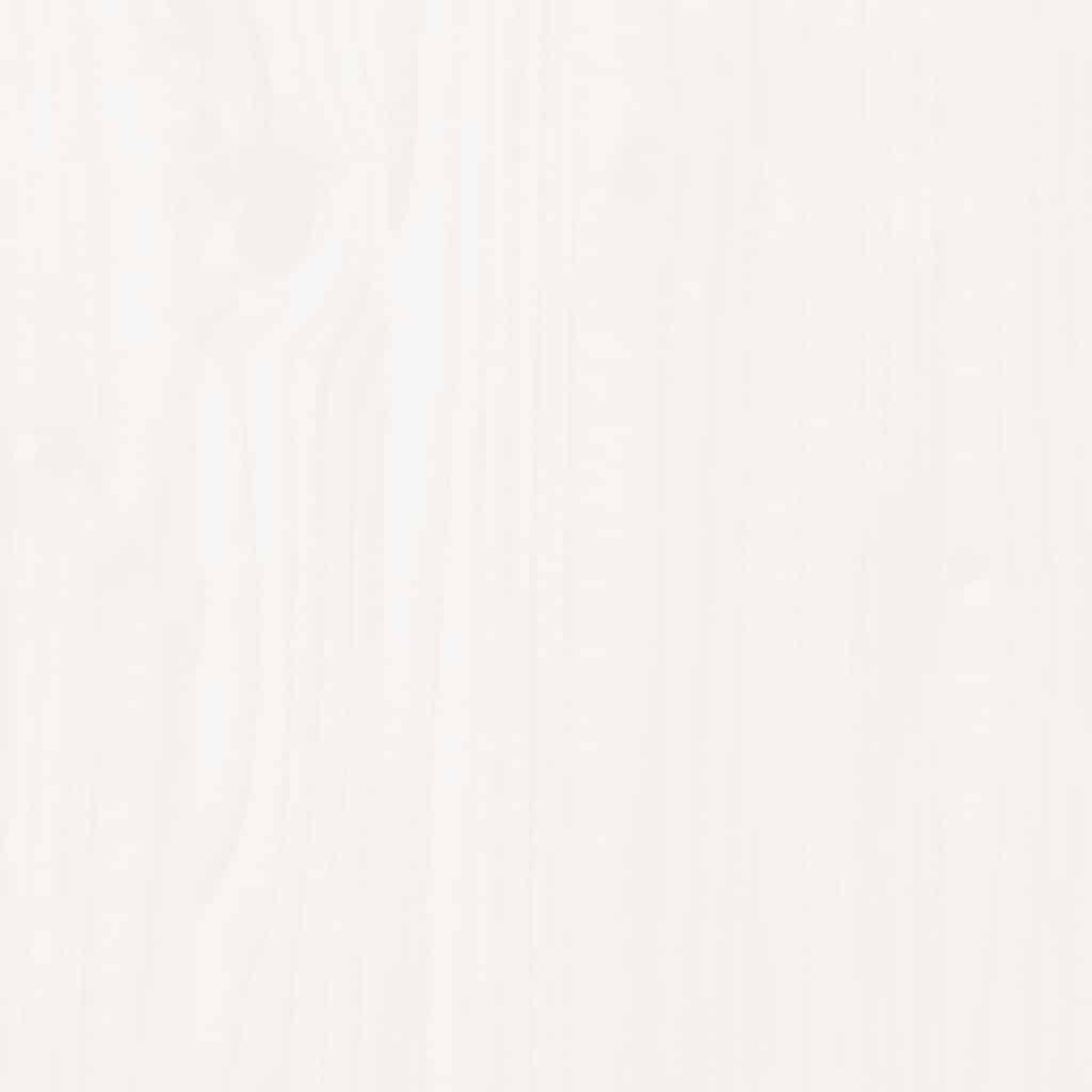 White Solid Pine Garden Chairs with Cushions - 2 Piece Set