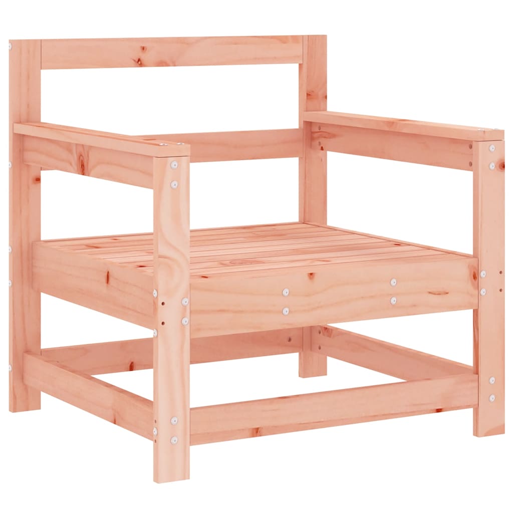 Solid Wood Douglas Garden Chairs with Cushions - Set of 2