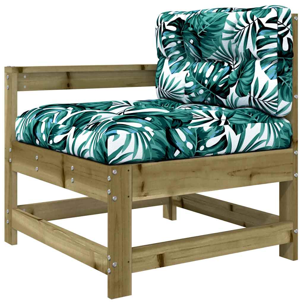 Pine Wood Garden Chair with Cushions - Durable & Stylish Seating
