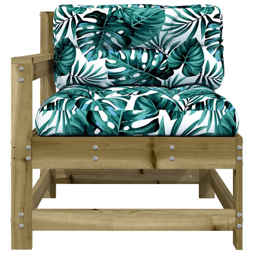 Pine Wood Garden Chair with Cushions - Durable & Stylish Seating