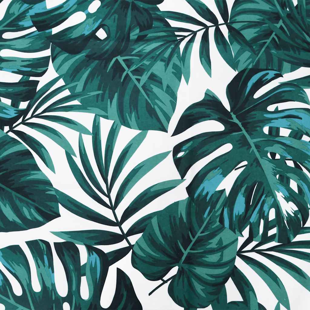 2-Piece Pine Wood Garden Footstools with Cushions - Natural Finish