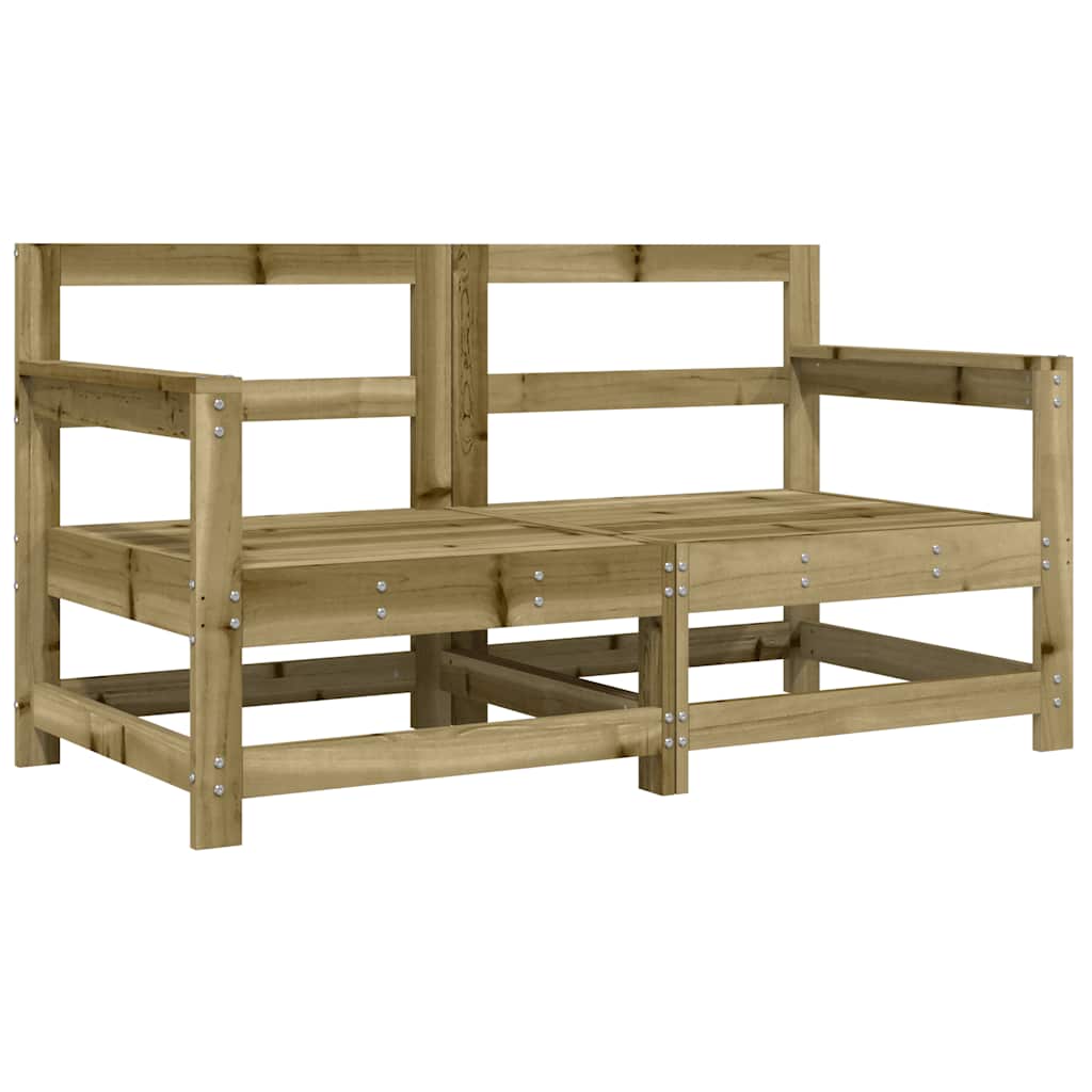 2-Pc Pine Wood Garden Chairs with Cushions - Durable & Stylish