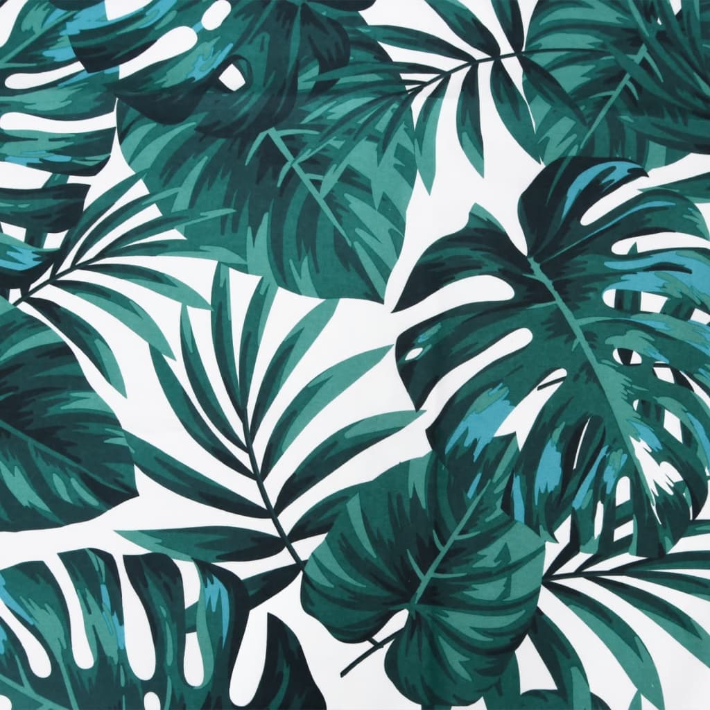 Pine Wood Garden Footstools with Cushions, 2pcs Set