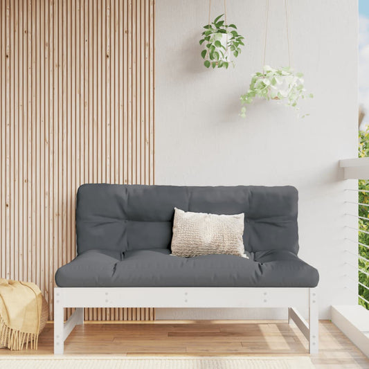 White Solid Pine Middle Sofa - 120x80 cm