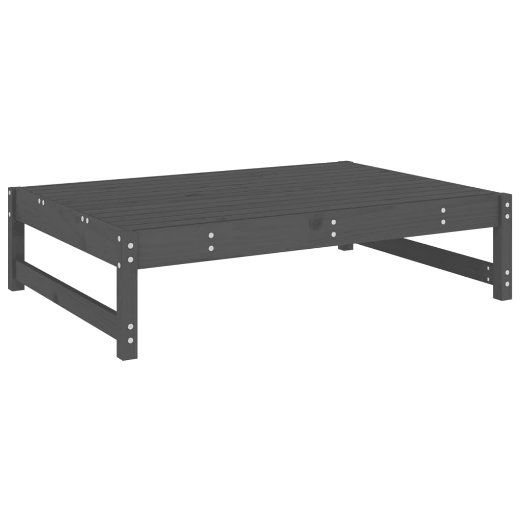 Solid Pine Garden Footstool, Grey 120x80 cm - Durable & Stylish