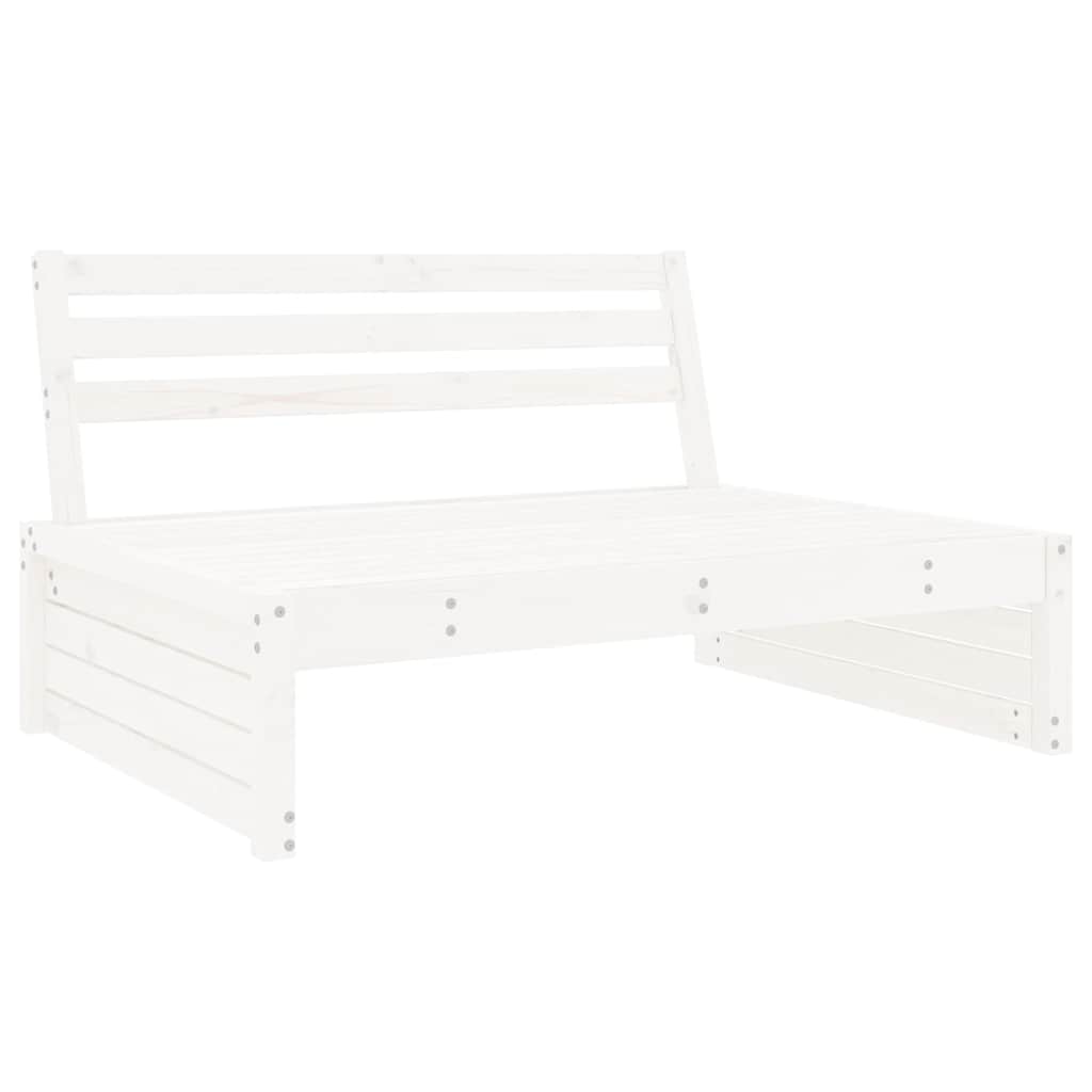Elegant White Pine Sofa - 120x80 cm - Solid Wood Design