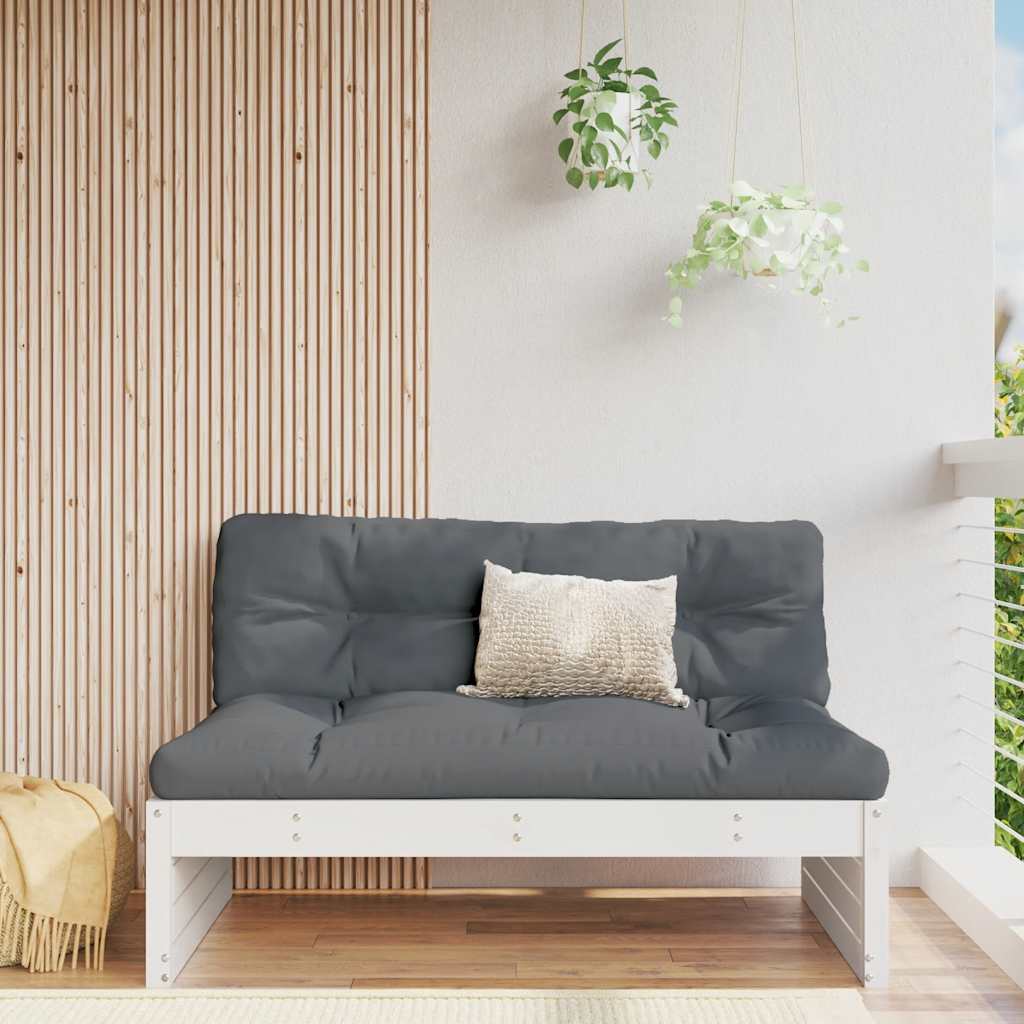Elegant White Pine Sofa - 120x80 cm - Solid Wood Design