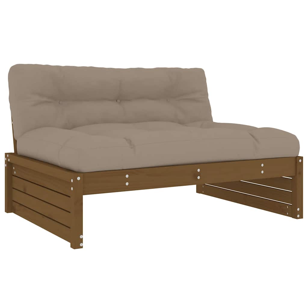 Solid Wood Pine Sofa, Honey Brown, 120x80 cm - Stylish & Durable