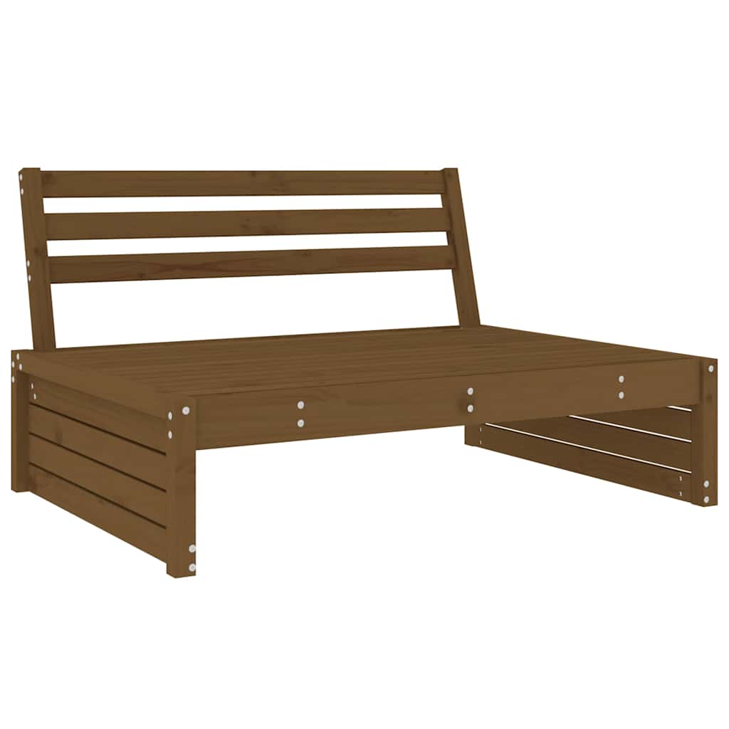Solid Wood Pine Sofa, Honey Brown, 120x80 cm - Stylish & Durable