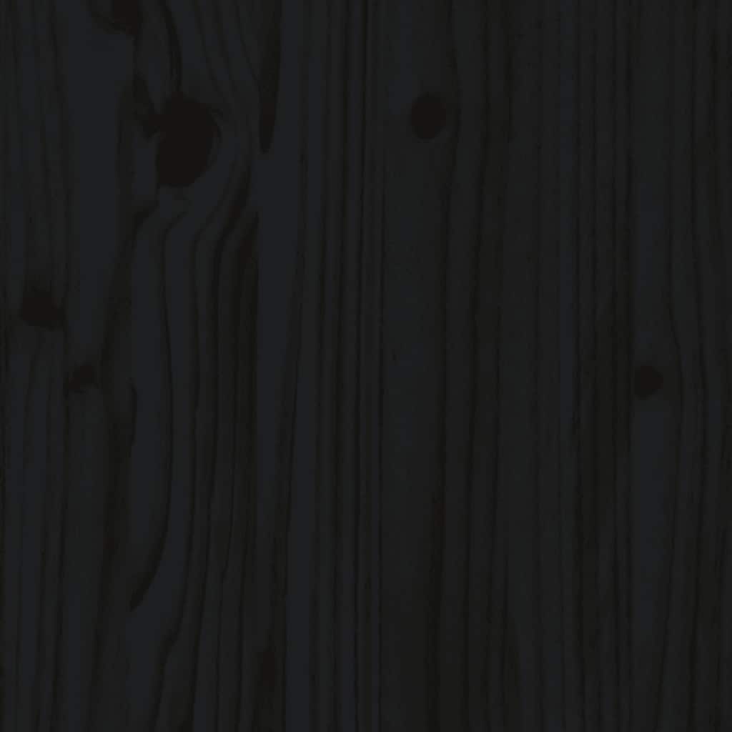 Stylish Black Pine Wood Sofa - 120x80 cm | Durable & Elegant