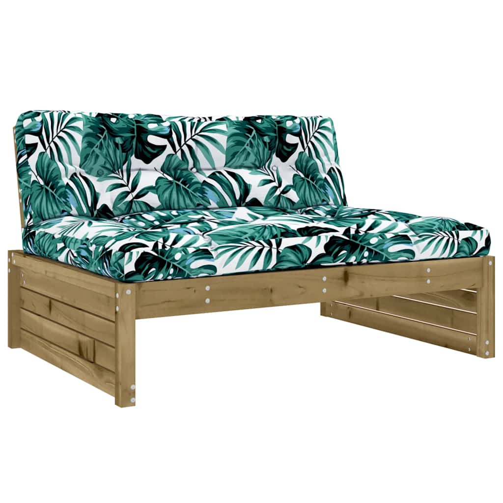 Compact Middle Sofa 120x80 cm in Pine Impregnated Wood