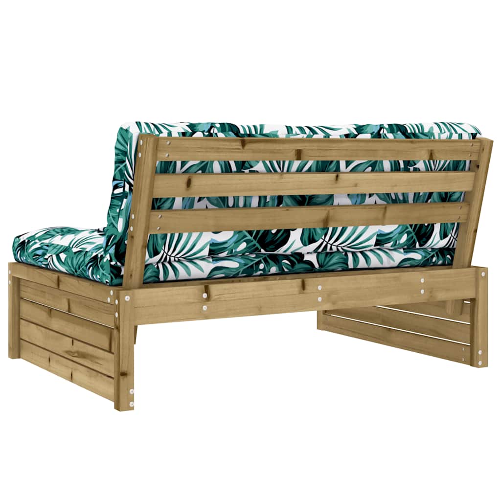 Compact Middle Sofa 120x80 cm in Pine Impregnated Wood