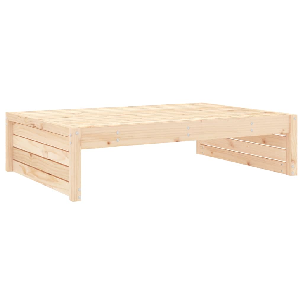 Solid Pine Garden Footstool 120x80 cm - Durable Outdoor Seating