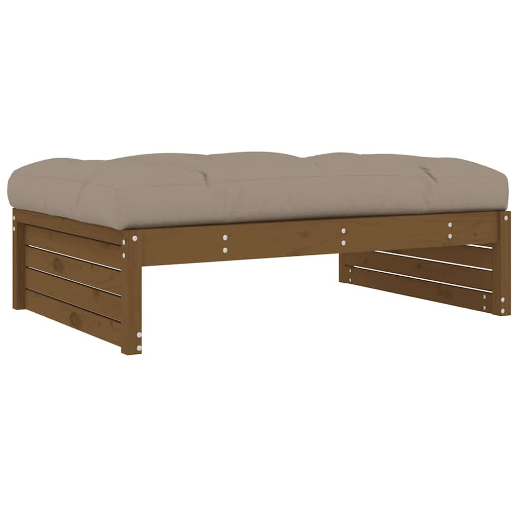 Honey Brown Garden Footstool 120x80 cm | Solid Pine Wood